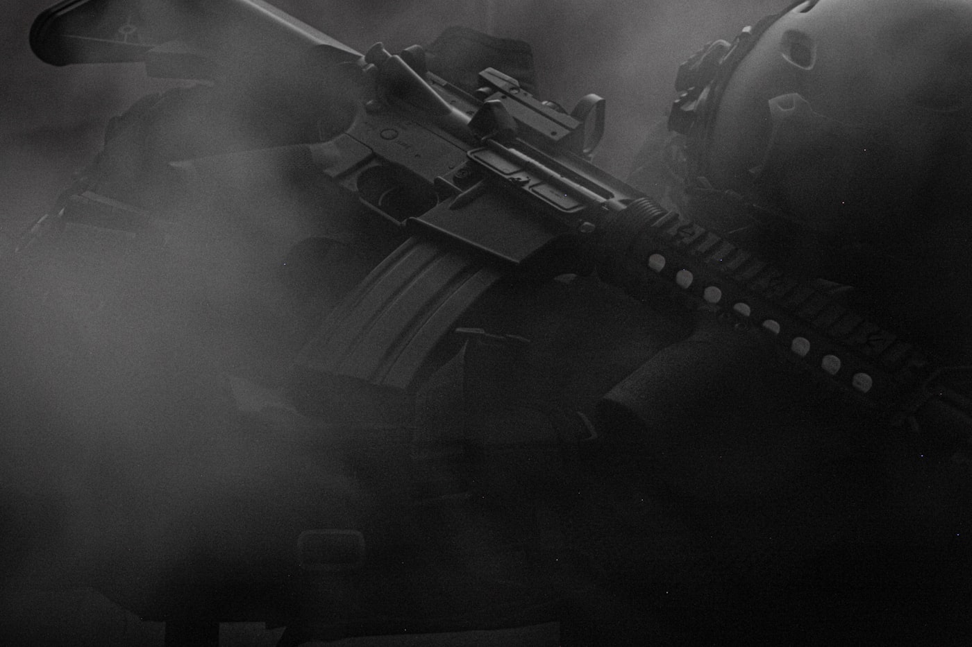 Rifle in low light